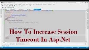 how to increase session timeout in asp