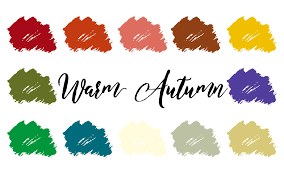 warm autumn palette true autumn warm