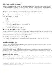 Resume Format Word Document Good Resume Templates For Word Free