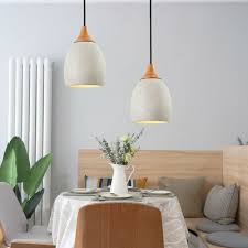 Modern Rustic Pendant Lamp In Wood