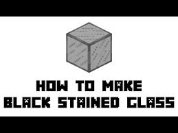 how to make black glass in minecraft