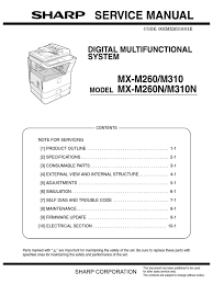 09 october 2016 file size: Sharp Mx M260 Mx M310 Service Manual Image Scanner Fax
