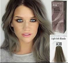 So what color is ash blonde both dye and bleach may be rough on skin and clothes, so make sure to wrap a towel around your shoulders and protect your hands with gloves. Berina A38 Light Ash Blonde Hair Colors Cream Style Dye Professional Use Free Ebay