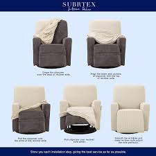 Sit, stand or fully recline at the touch of a button. Recliner Black Subrtex Stretch Recliner Chair Slipcover Furniture Protector Lazy Boy Covers For Leather And Fabric
