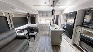 One such choice will be front kitchen floorplans, which unmistakably features beautifully designed front kitchens. This Luxury 5th Wheel Kitchen Is Spacious Modern