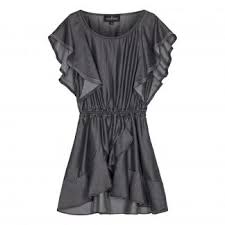 Polly Dress Charcoal Grey