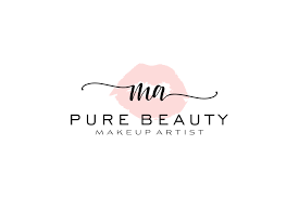 ma watercolor lips premade logo design