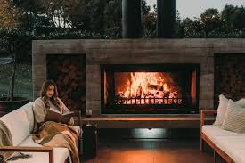 Twin Peak Outdoor Fireplace Modern