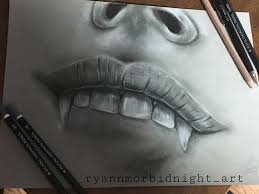 vire lip bite drawing by ryann
