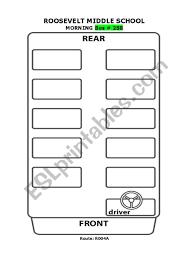 English Worksheets Special Ed School Bus Seating Chart