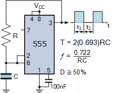 Maybe you would like to learn more about one of these? 555 Circuits Using The 555 Timer As An Astable Oscillator