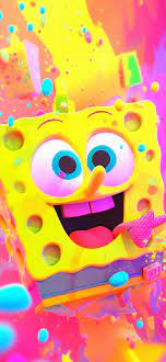 happy spongebob colorful wallpapers