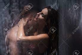 Kissing in shower