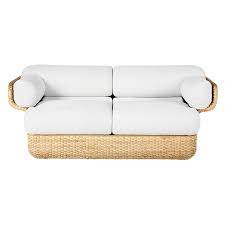 Gubi Basket 2 Seater Sofa Rattan