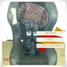 You Should Never Buy A Used Car Seat
