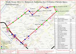 Route Chart Of City Bus Noida Metro Rail Corporation Ltd