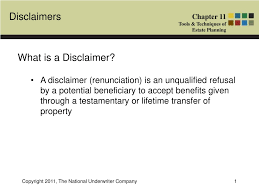 ppt what is a disclaimer powerpoint