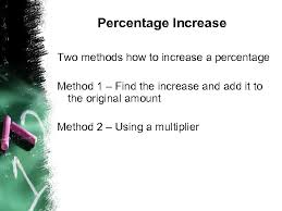calculate percentage increase and decrease