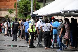 All travelers from brazil, india, and south africa need to quarantine for 7 days, regardless of their vaccination status. Cop Police Disperse Crowds At Vaccination Sites Trinidad Guardian