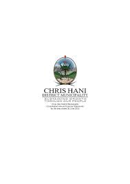 Chris Hani District Municipality Consolidated Annual Financial Statements for the year ended 30 June 2020