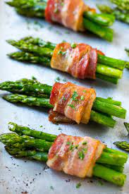 bacon wrapped asparagus dinner at the zoo