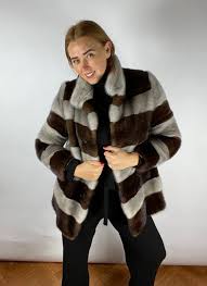 Lithuanian Natural Grey And Brown Mink