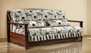 sleeper sofa in the rustic style eco