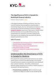 Kyc Requirements Canada gambar png