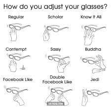how do you adjust your glasses 9gag