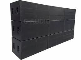 line array empty cabinet and dual 18