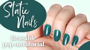 static nails reusable pop on nail demo