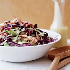 coleslaw with miso ginger dressing