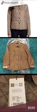 Nwt Authentic Burberry Kencott Jacket Coat Pale Fawn Jacket