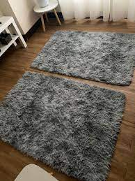 light gray fur rug carpet furniture