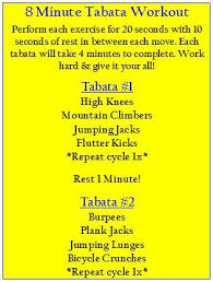 8 minute tabata workout