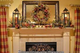 fall decorating ideas for fireplace