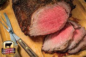 herb rubbed top round roast