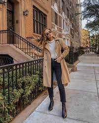 Camel Trench Coat Outfit Idea For Fall