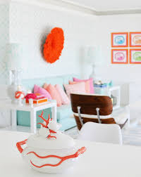 orange living room design ideas
