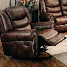 leather recliner with nailhead trim