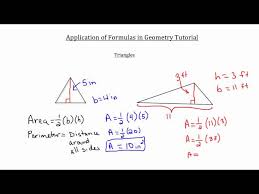 Of Formulas In Geometry