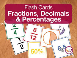This set of fractions flash cards includes 78 printable flash cards for teaching and learning fractions. Fraction Decimals And Percentages Flash Cards Teaching Resources