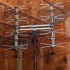 I started by reading the help with reception forum at tv fool. Amazon Com Antennas Direct 8 Element Bowtie Tv Antenna 70 Miles Range Multi Directional Indoor Attic Outdoor Applications Special Bracket To Turn Both Panels All Weather Mounting Hardware Adjustable Mast Clamp 4k Ready Silver Db8e