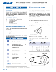 The pitch diameter is the theoretical circle measured from the center of one roller chain pin to the center of another roller chain pin 180 degrees across when the chain is wrapped around a sprocket. Pdf Transmission Chain Selection Procedure Symbols Terms And Units Selection Method For Bs And Ansi Series Chain Selection Summary G D Mehta Academia Edu