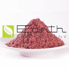 red dried rose petal powder for