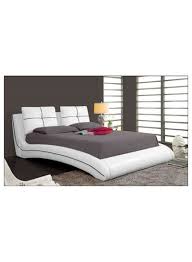 Upholstered Curved Bed Frame With