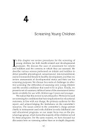 4 Screening Young Children Early Childhood Assessment Why