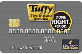 No interest if paid in full within 6 months* on purchases of $199 or more made with your synchrony car care tm credit card. Tuffy Financing
