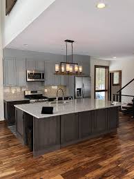 two toned kitchen cabinets in long