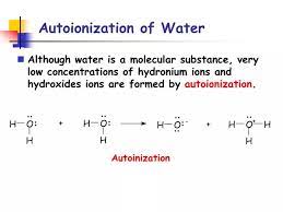 Ppt Autoionization Of Water